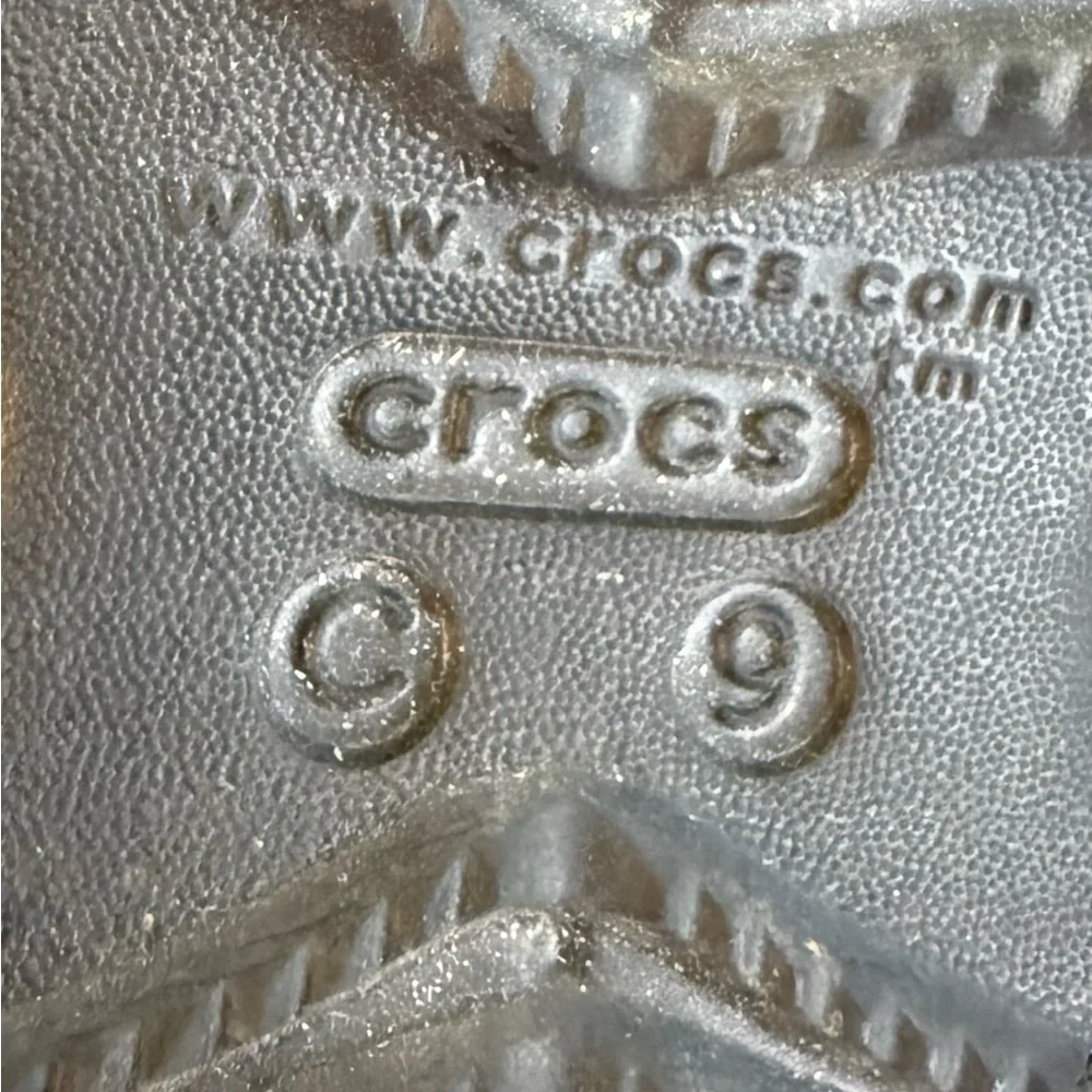 Crocs All Terrain Toddler Fisherman Sandal Black Closed Toe Slip-on Children’s 9